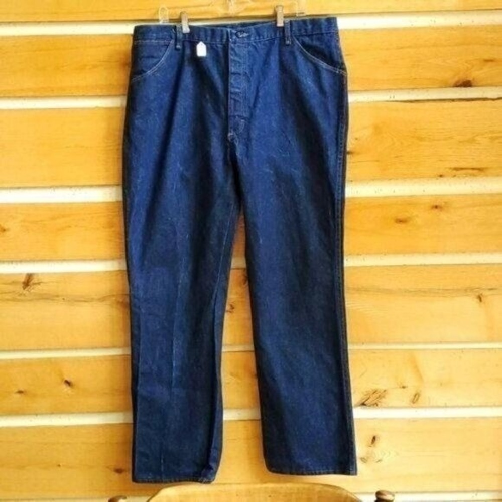 Bulwark FR Flame Resistance High Waisted Sz. 40x33 Blue Jeans with Pockets‎